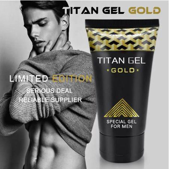 Image sur Titan Gold crème - pour agrandissement du pénis - 50 ml - Or