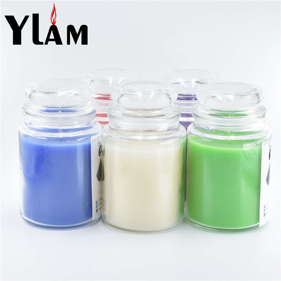 Lot de 6 bougies parfumées avec pot en verre