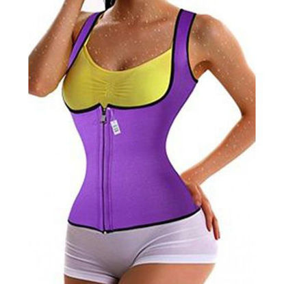 Image de Corset Latex Cincher - Violet
