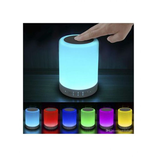 Image sur Haut parleur Bluetooth LED Tactile - Blanc