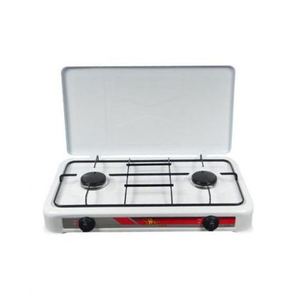 Agrandir l'image de Plaque à gaz-2 Foyers -Blanc Image de Plaque à gaz-2 Foyers -Blanc