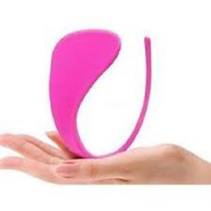 Image de String Sans Corde En Dentelle  - Rose