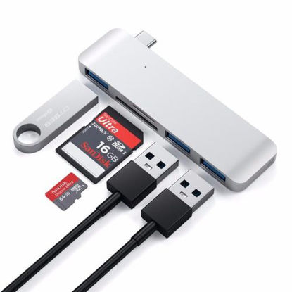 Agrandir l'image de Adaptateur combo 3 en 1 de type c vers USB v2.0 480Mpbs high speed - Gris Image de Adaptateur combo 3 en 1 de type c vers USB v2.0 480Mpbs high speed - Gris