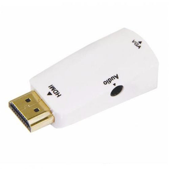 Image sur Adaptateur Convertisseur HDMI vers VGA - 1080P - Blanc