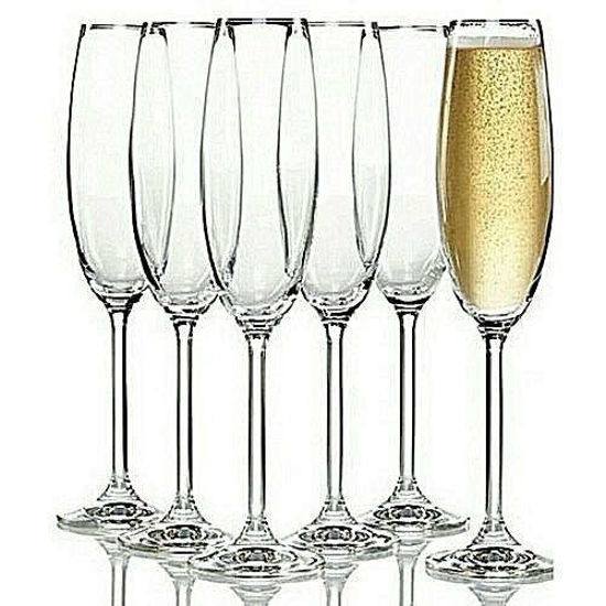Flûtes à champagne  - 150ml -  6 Pièces - verre - Iziway Cameroun