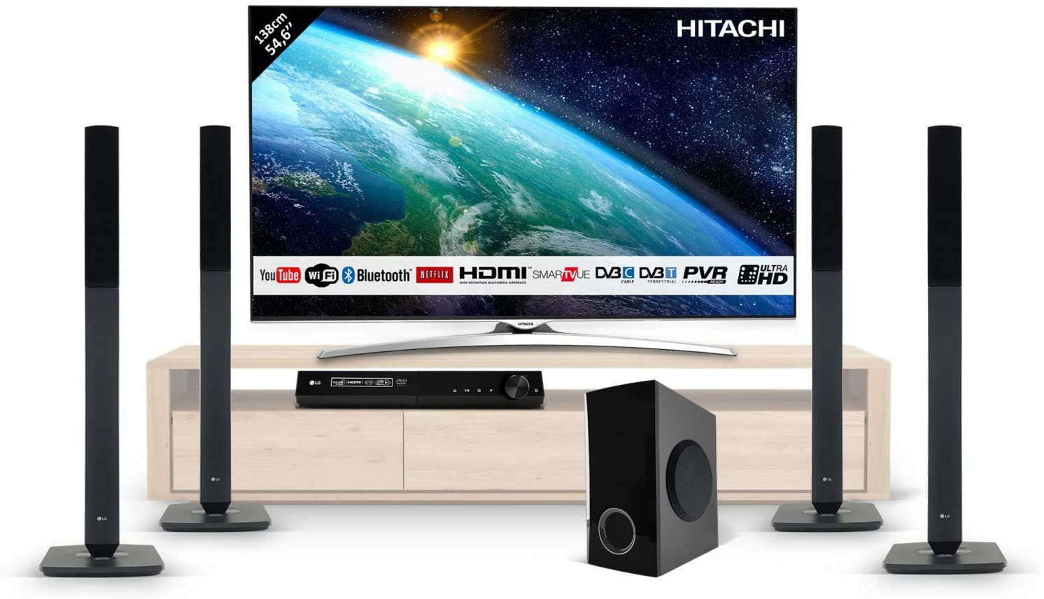 LG LHD457 5.1Channel RegionFree DVD Home Theater System