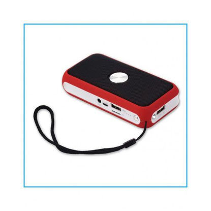 Agrandir l'image de Haut-parleur Bluetooth Avec Powerbank Et Lampe De Poche DS-716 - Noir Et Rouge Image de Haut-parleur Bluetooth Avec Powerbank Et Lampe De Poche DS-716 - Noir Et Rouge