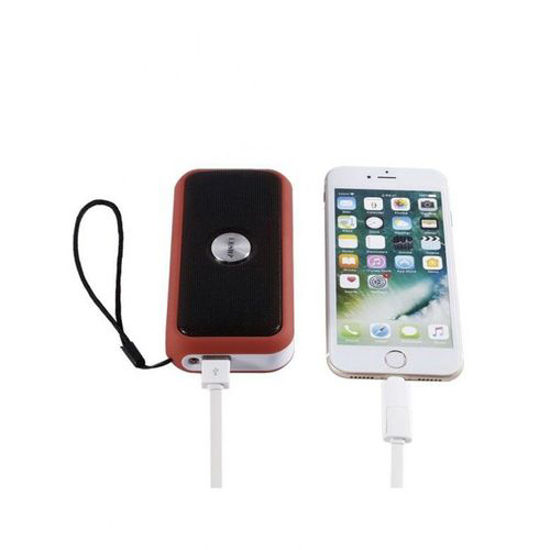 Image sur Haut-parleur Bluetooth Avec Powerbank Et Lampe De Poche DS-716 - Noir Et Rouge
