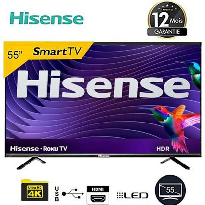 Agrandir l'image de Smart TV LED -Hisense -H55B7100UK -55" - Ultra HD 4K - Noir + support mural -12 Mois Image de Smart TV LED -Hisense -H55B7100UK -55" - Ultra HD 4K - Noir + support mural -12 Mois