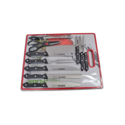 Agrandir l'image de Ustensile De Cuisine - 11 Pièces - Couteaux + Planche à Découper + Lime Image de Ustensile De Cuisine - 11 Pièces - Couteaux + Planche à Découper + Lime