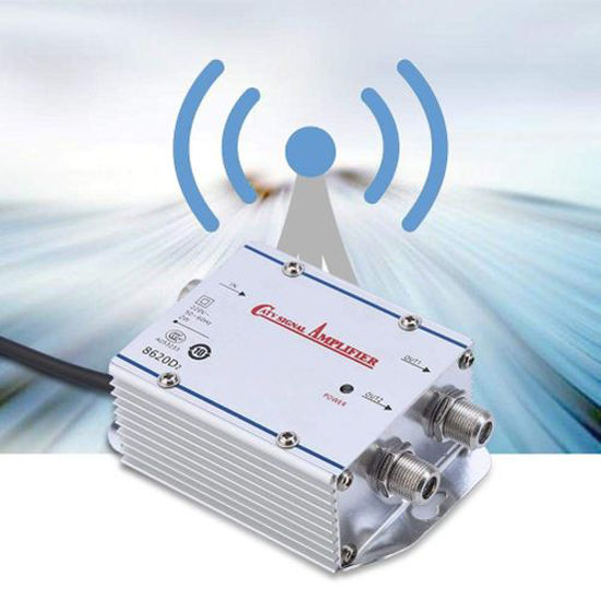 Amplificateur Signal TV SLx 4 Voies – Filtrage 4G/5G, Antenne Intérieure HD/FM/DAB, Alim Auto