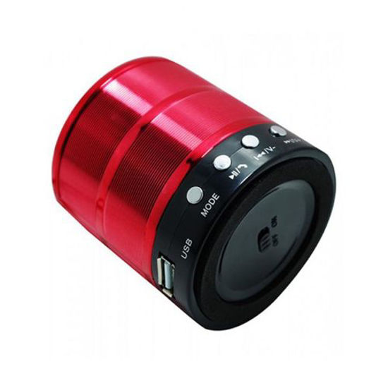 Image sur Mini Haut-Parleur Stéréo Métal Portable Bluetooth - Rouge