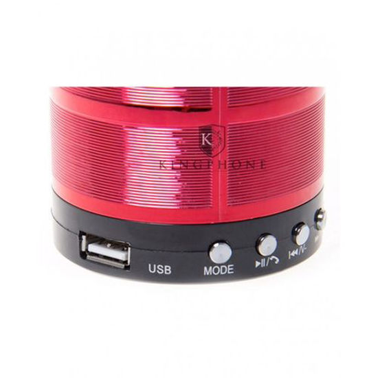 Image sur Mini Haut-Parleur Stéréo Métal Portable Bluetooth - Rouge