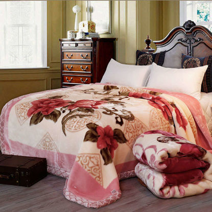 Agrandir l'image de Couverture de vison Raschel Double couche Super douce chaude moelleuse pour lit Double literie d'hiver couverture épaisse Image de Couverture de vison Raschel Double couche Super douce chaude moelleuse pour lit Double literie d'hiver couverture épaisse