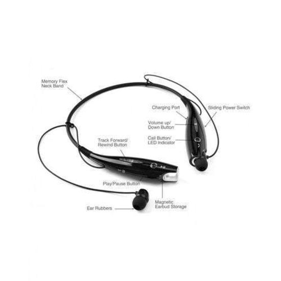 Casque Stéréo Bluetooth HBS 730 écouteurs - Noir
