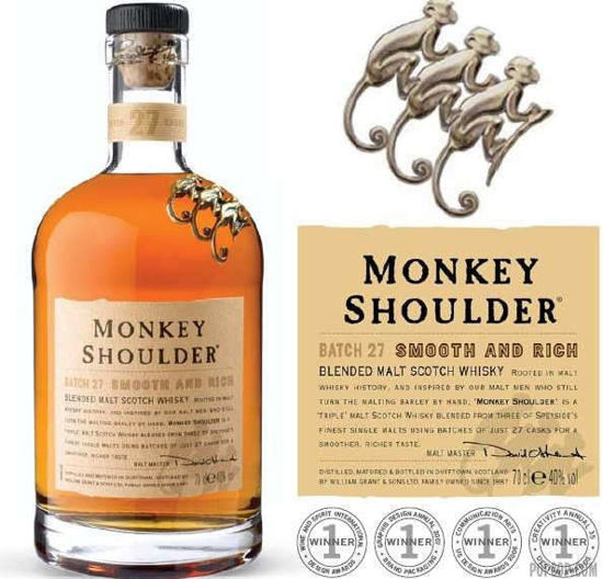 Image sur Whisky -Monkey Shoulder -single malt scotch -70cl