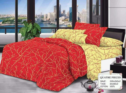 Image de 2 Drap 3 Places + 2 Taies D'Oreiller - Multicolore