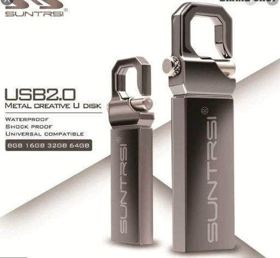 Clé usb -Suntrsi Pendrive -USB 2.0 -64 gb -Gris