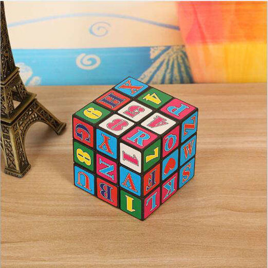 Image sur Jeu de cube multicolore