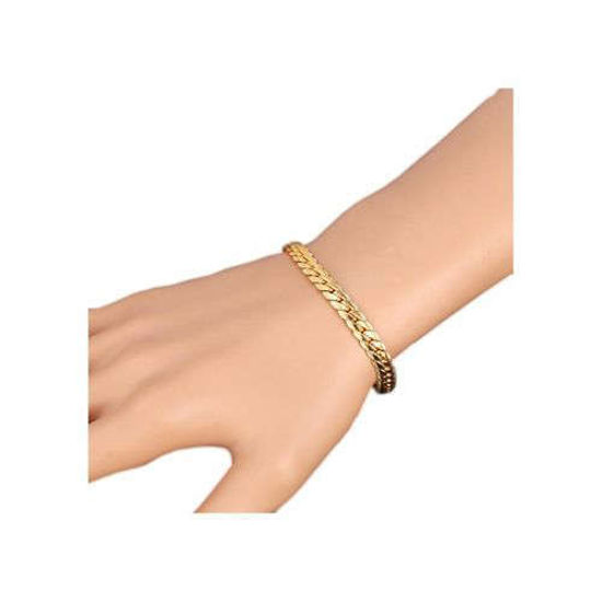 Image sur Parure De bijoux S374 (Collier + Bracelet) - 61Cm - Jaune Or