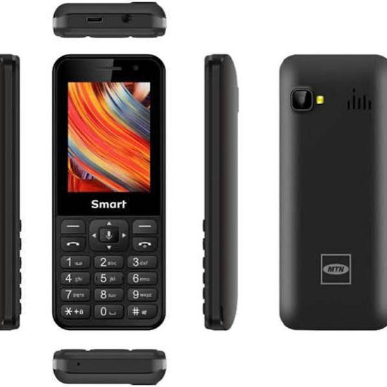 MTN Smart T -Téléphone -2.4" -3G -Dual Sim - 256 Mo / 512 Mo - 0,3 MP / 0,3 MP - Noir - 6 Mois