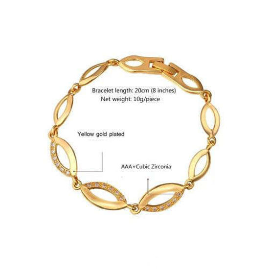 Image sur Parure De bijoux S494 (Collier Ras De Cou + Boucles + Bracelet) - Jaune Or