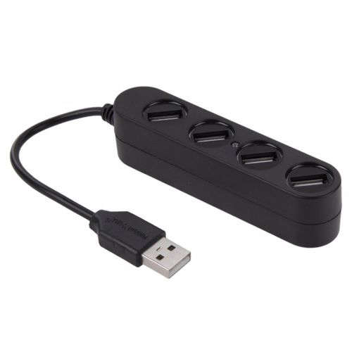Multiplicateur 4 ports USB 2.0 HUB support 1TR - Noir
