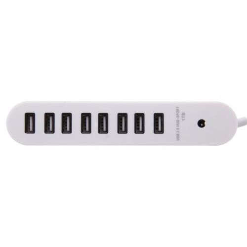 Multiplicateur 8 ports USB 2.0 HUB support 1TR - Blanc