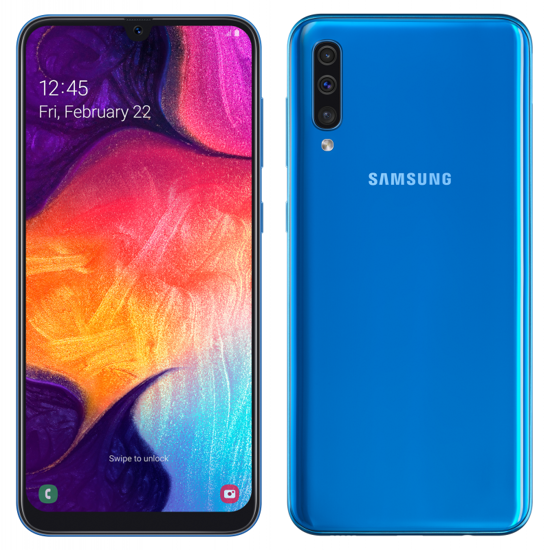 Samsung Galaxy A50 -smartphone -6.4" - 4Go/128Go - 25Mpx - Bleu - 12 Mois