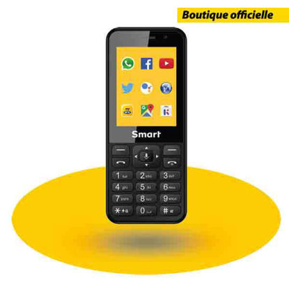 MTN Smart T -Téléphone -2.4" -3G -Dual Sim - 256 Mo / 512 Mo - 0,3 MP / 0,3 MP - Noir - 6 Mois-iziwaycameroun MTN Smart T -Téléphone -2.4" -3G -Dual Sim - 256 Mo / 512 Mo - 0,3 MP / 0,3 MP - Noir - 6 Mois