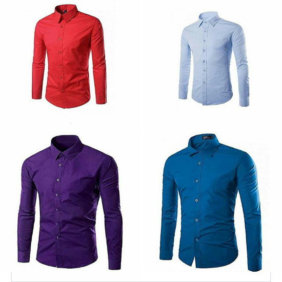 Image sur Chemises Homme - 4 Pièces - Multicolore