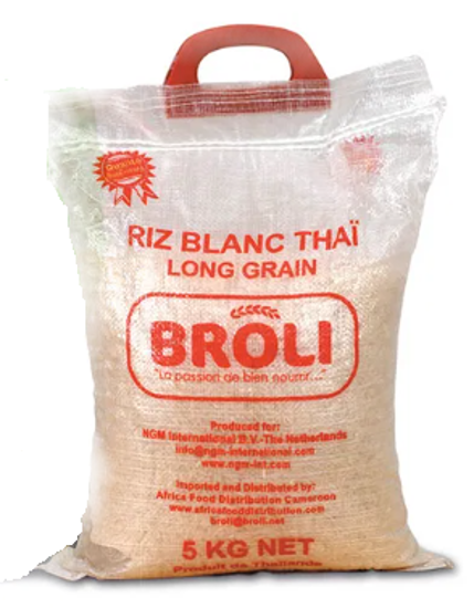 Image sur le riz blanc long grain - Broli - 5kg