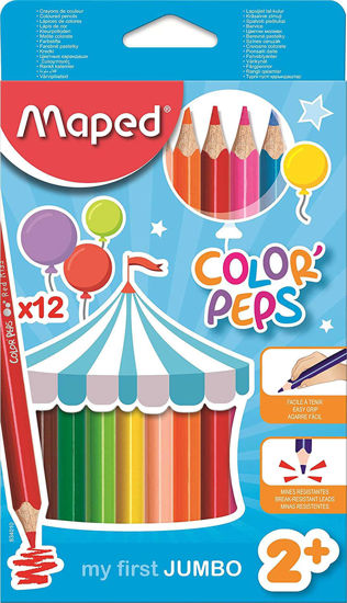 Image sur Maped Color'Peps Crayons de Couleur Maxi pour Enfants