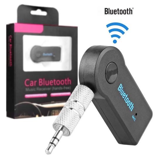 Image sur récepteur audio Bluetooth adaptateur auxiliaire 3,5 mm A2dp pour récepteur jack casque mains libres