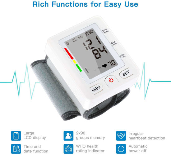 Image sur Tensiomètre de poignet précis - Moniteur d'hypertension automatique