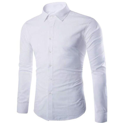 Agrandir l'image de Chemise homme slim fit - Manche longues - Blanc Image de Chemise homme slim fit - Manche longues - Blanc