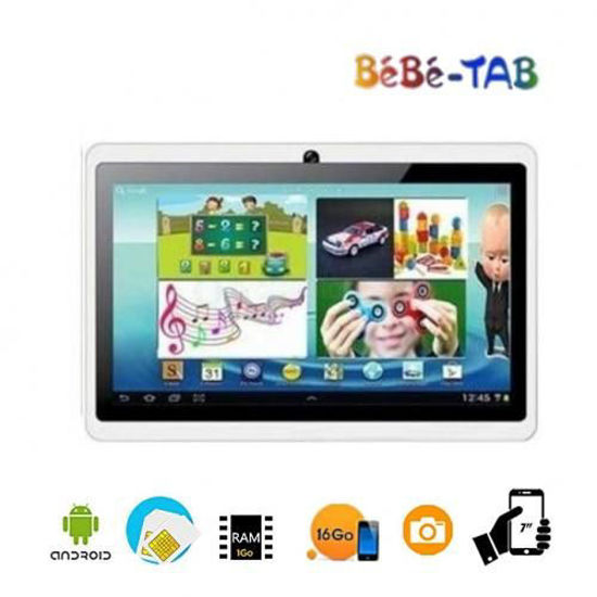 Image sur Tablette Educative B42 (2019) - 7" - Wifi - 16Go HDD - 1 Go RAM + Pochette + Protection Ecran + Applications - Blanc