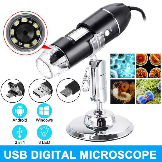 Image sur Microscope numérique USB – Microscope loupe électronique stéréo USB Endoscope caméra