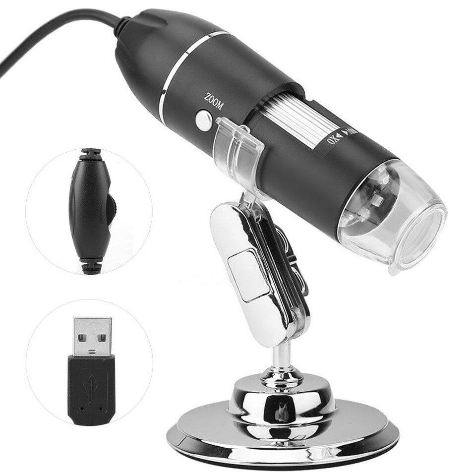 Microscope Numérique USB écran 10" 12MP 1600X - Pour Soudage, Observation Pièces, Collection