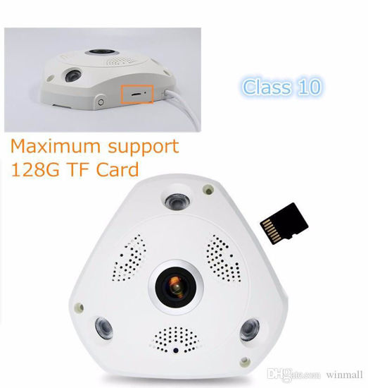 Image sur Caméra IP 360 Degrés Wifi Sans Fil Pleine Vue CCTV