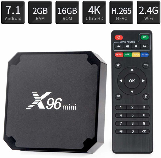 Image sur TV Box - X86 Mini  - 2G/16G - Android 7.1 - 2 ports USB 2.0, HDMI