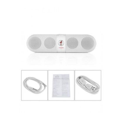Agrandir l'image de Haut-parleur Bluetooth F-808 Multi Fonction Carte SD Sortie USB Radio FM - Blanc Image de Haut-parleur Bluetooth F-808 Multi Fonction Carte SD Sortie USB Radio FM - Blanc