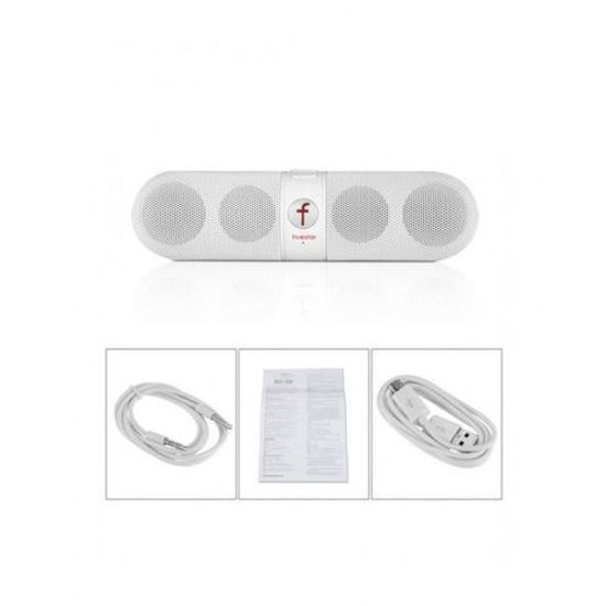 Image sur Haut-parleur Bluetooth F-808 Multi Fonction  Carte SD  Sortie USB  Radio FM - Blanc