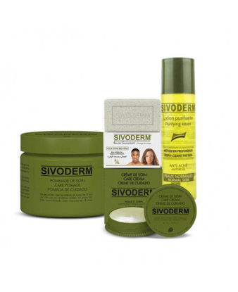 Agrandir l'image de Savon gommant+ Lotion purifiant+ Pommade sivoderm Image de Savon gommant+ Lotion purifiant+ Pommade sivoderm