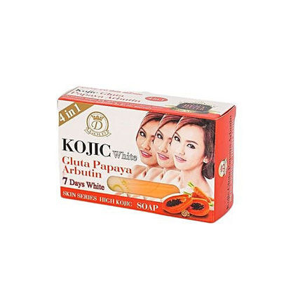 Agrandir l'image de Savon Kojic éclaircissant  Gluta Papaya Arbutin Image de Savon Kojic éclaircissant  Gluta Papaya Arbutin