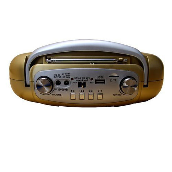 Image sur Radio Avec Fil - Batterie Rechargeable - Interface USB DC TF AC Antennes - Doré
