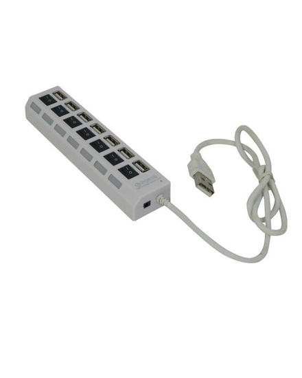 Image sur Multiplicateur De Ports USB - 7 Ports - Blanc - 3 Mois