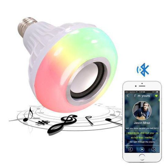 Image sur Haut-Parleur Bluetooth E27 Base RVB LED  LBQ - Blanc