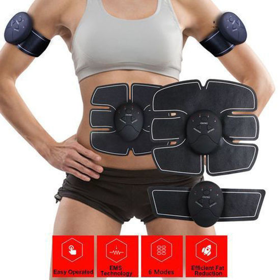 Image sur Kit Amincissant Pour Muscles Abdominaux - EMS Stimulation - Noir – Wireless Muscle Stimulator