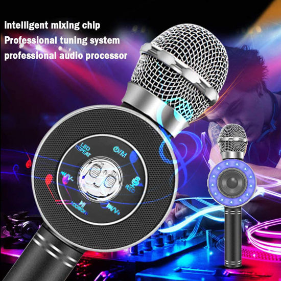 Microphone karaoké WS-668 - sans fil - Bluetooth - portable